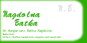 magdolna batka business card